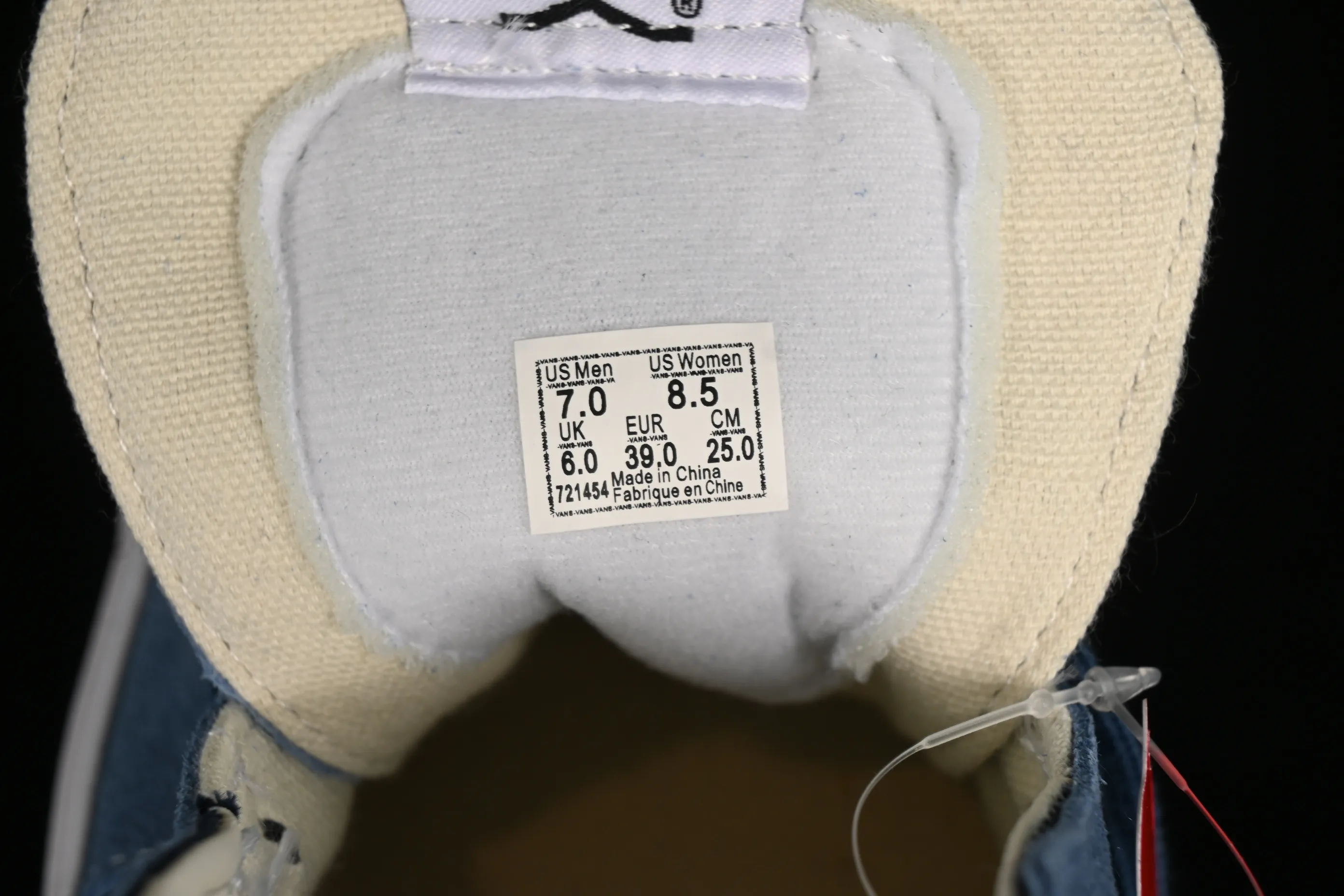All categories Vans Vans series Vans Mid Vans Sk8-Mid Reissue 83 high-end branch blue stitching suede casual retro skateboard shoes VN000CQQDWR